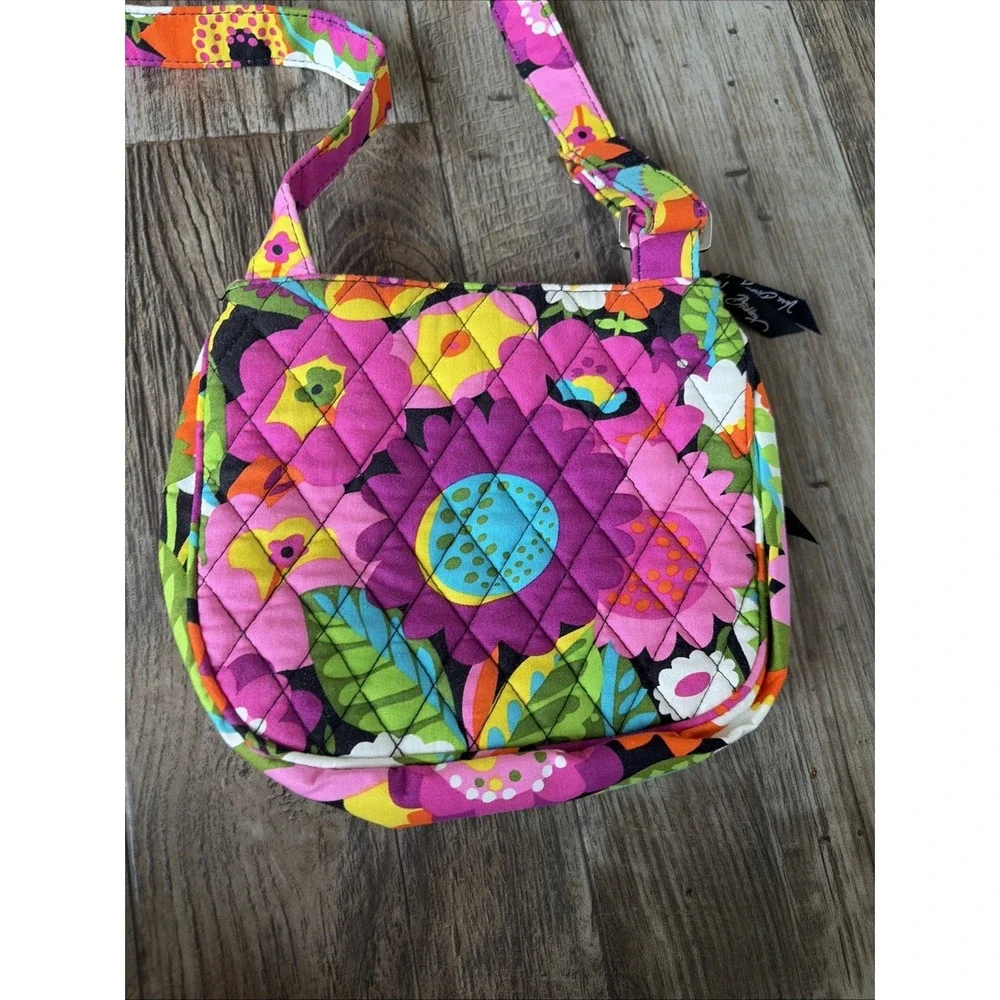 Vera Bradley Little Flap Hipster Crossbody Bag NWT $50 Va Va Bloom Bright Floral